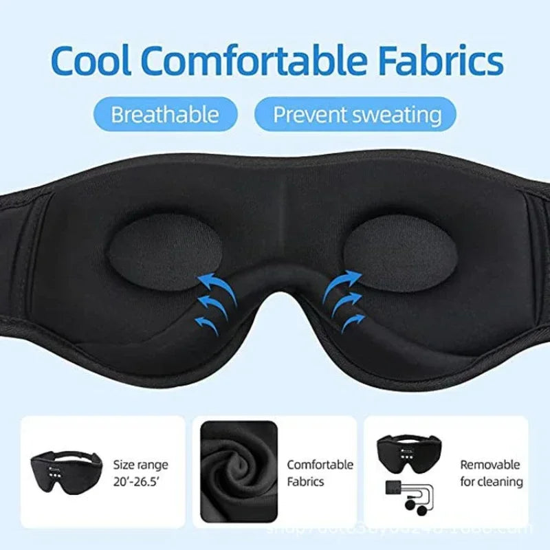 3D Sleep Headphones Mask