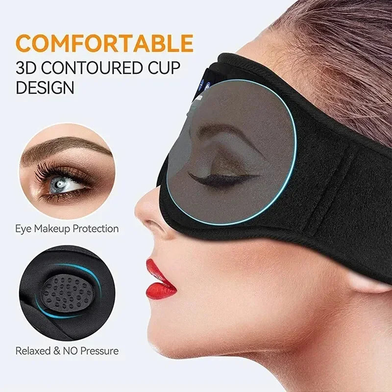 3D Sleep Headphones Mask